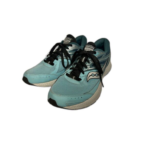 Saucony Cohesion 13 Running Shoes Low-top Dark Blue Light Blue - Women's Size 12 - Picture 1 of 8
